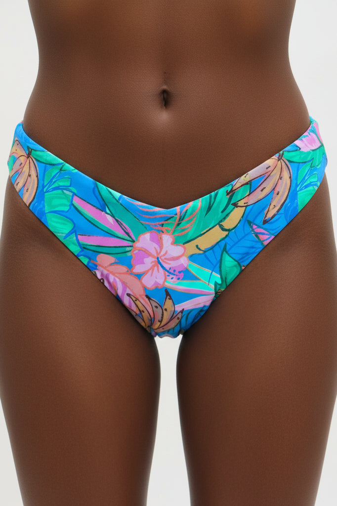 Braga bikini brasileña estampado tropical