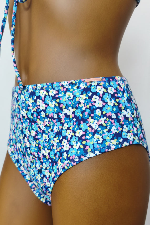 Braga bikini reductora alta liberty azul