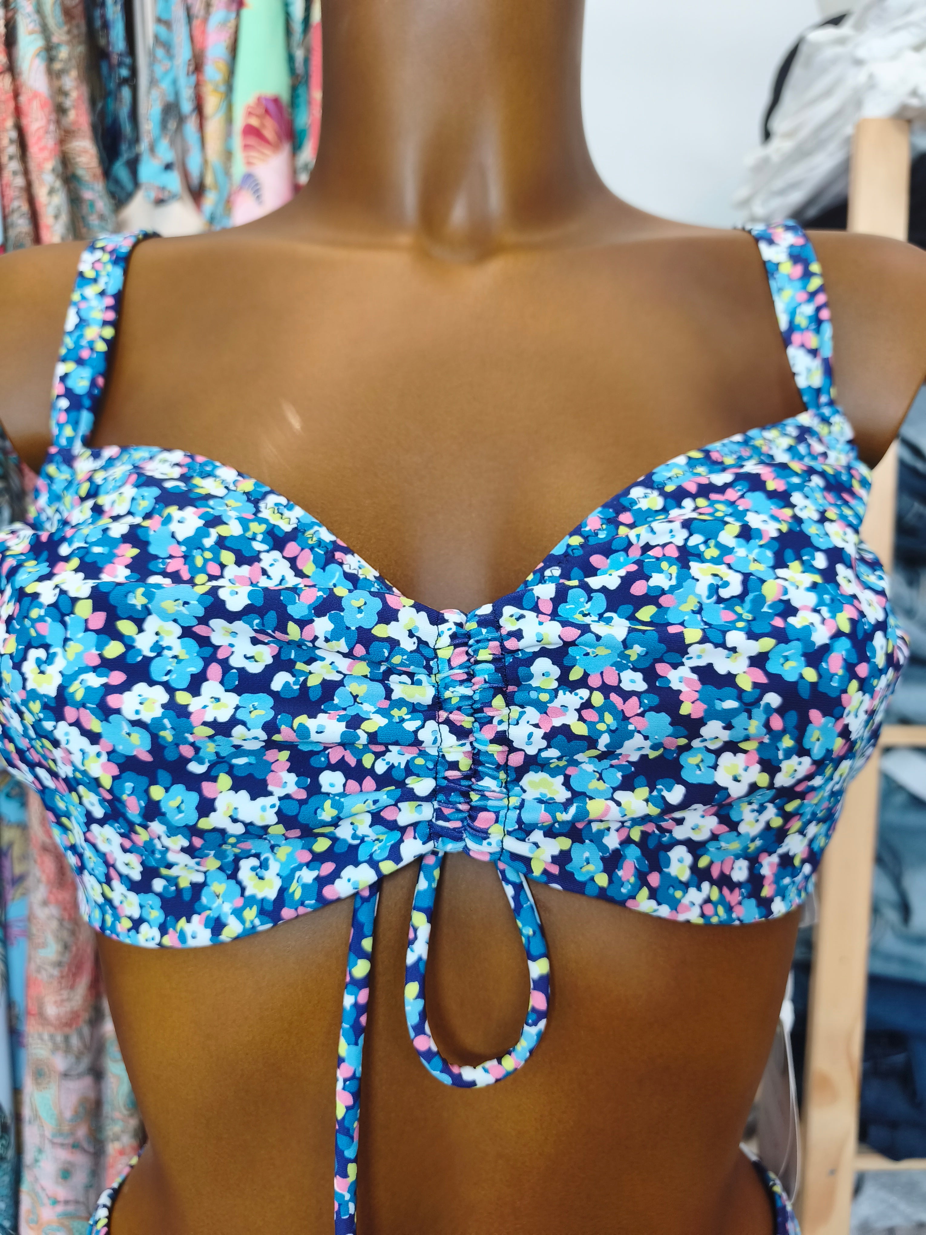 Top bikini reductor liberty azul copas D