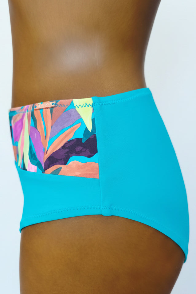 Braga bikini reductora alta hojas