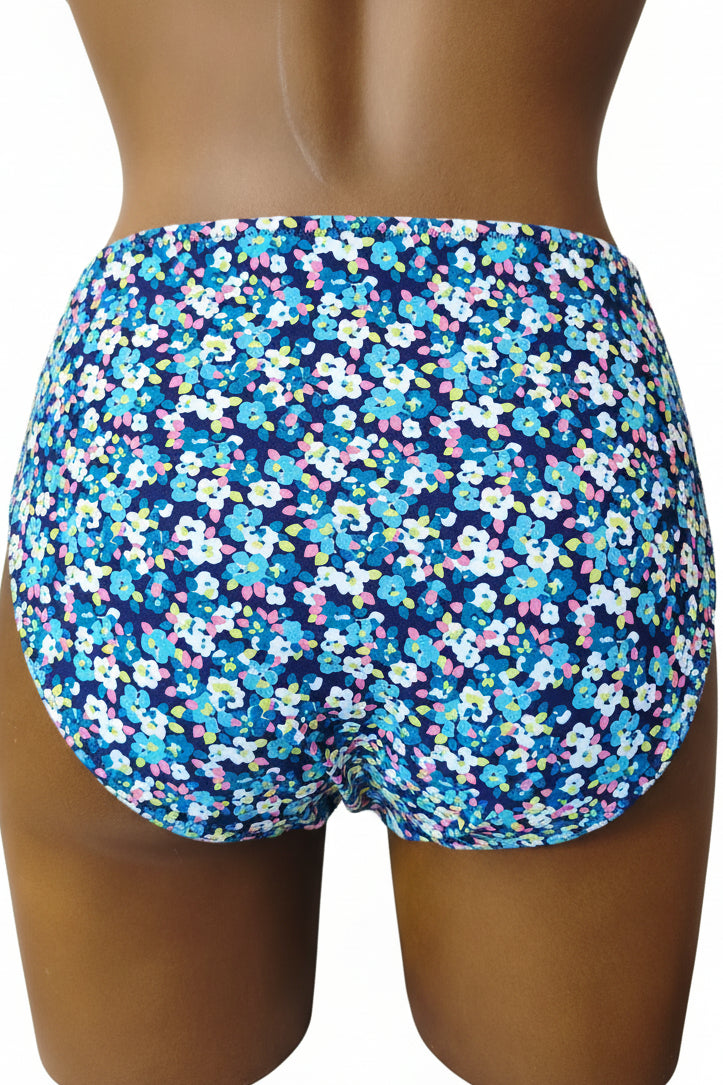 Braga bikini reductora alta liberty azul
